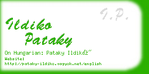 ildiko pataky business card